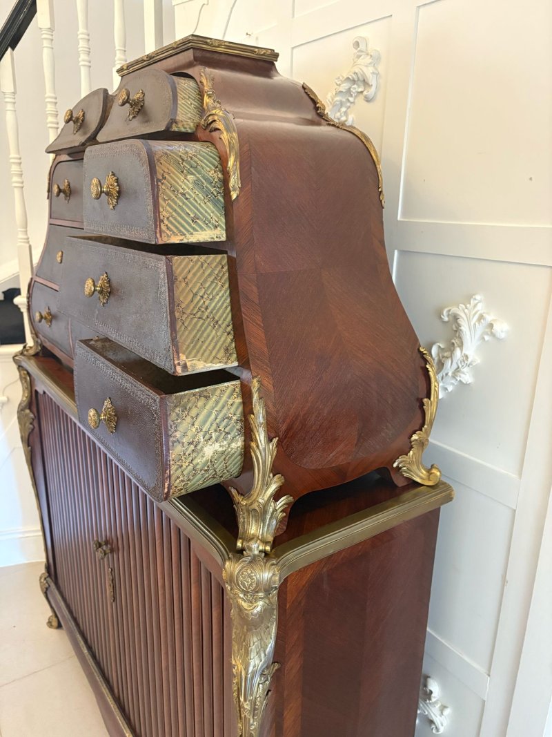 Superb Quality 19th Century Antique French Kingwood and Ormolu Mounted Cartonnier Cabinet - Image 3